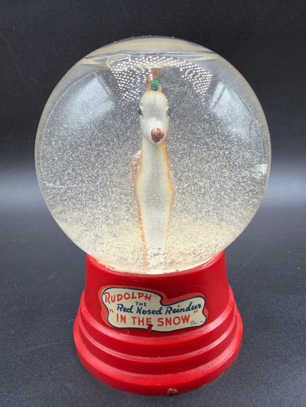 Thomas Kinkade Stonehearth Hutch 1999 Mini Snow Globe Christmas Ornament 3”